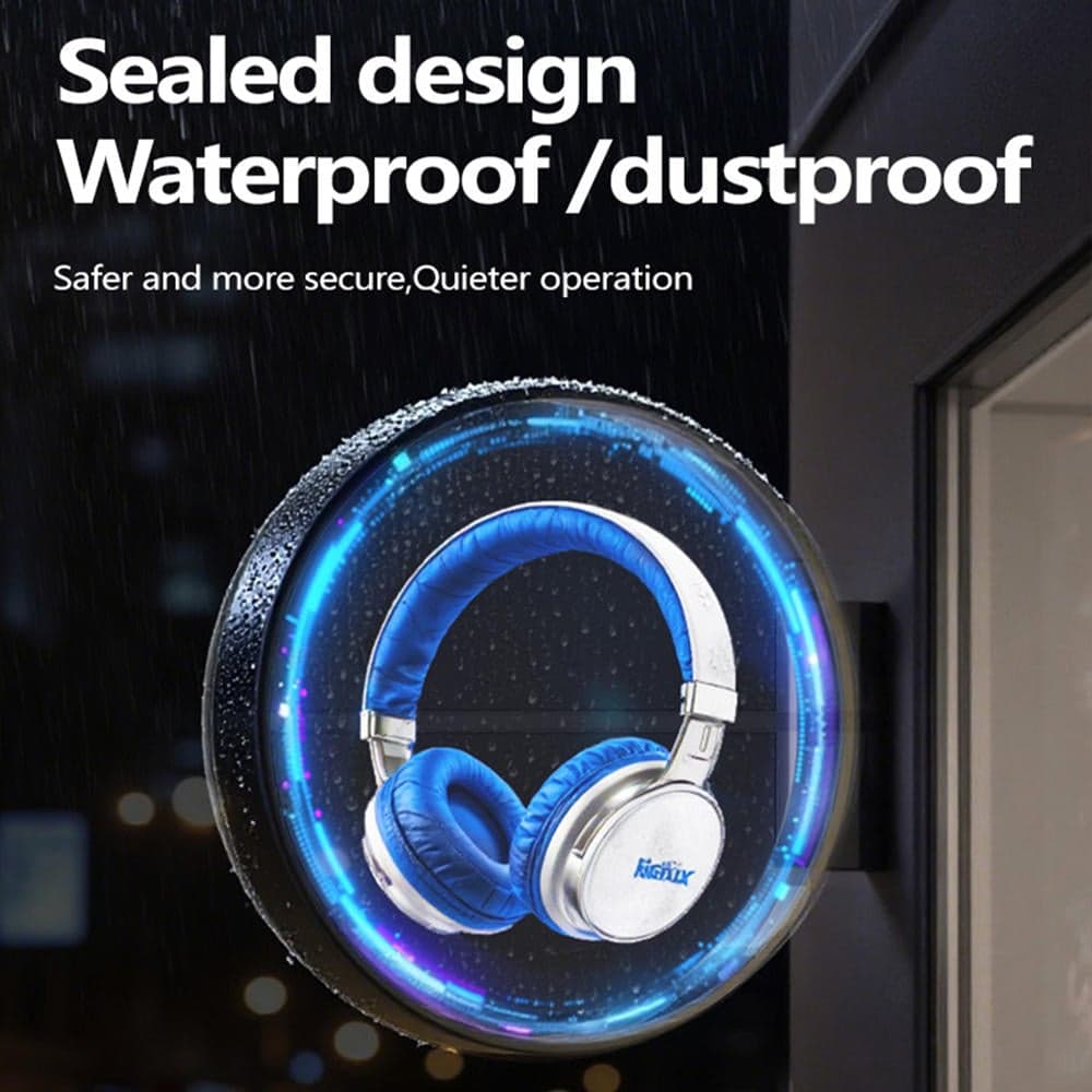 3D LED Holographic Fan Advertising Light Box Double Sided Display Screen Digital Signage Retail Commercial Hologram Equipment
