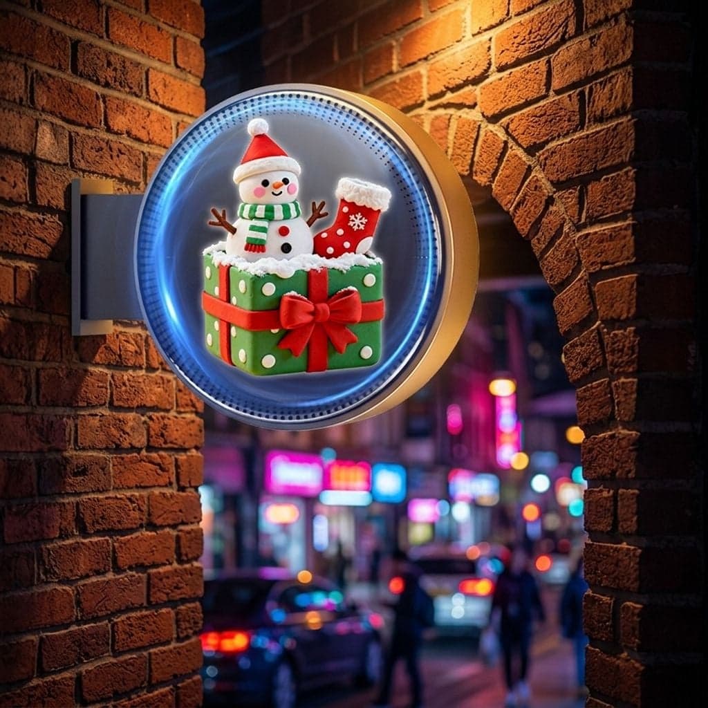 Double Sided Light Box for 3D Hologram Fan LED Advertising Display
