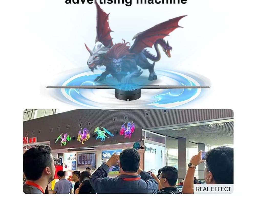 Hot Sales Indoor Advertising 3D Holographic LED Projector Fans