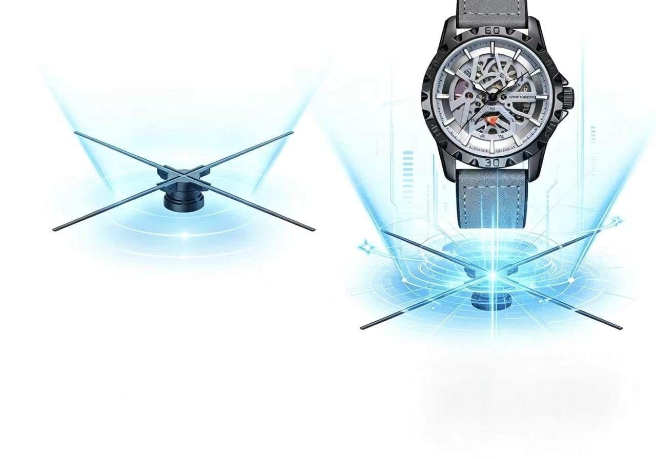 52cm 1024LED Naked 3D Hologram Poster Exhibition Stand Digital Signages LED Display Screen Aluminum Advertising Equipment