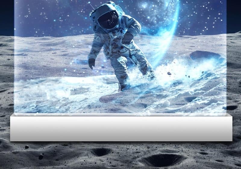 30 Inch Transparent OLED Digital Signage Display with HD Touch Screen Ultra Thin Design 43% Transmittance 1 Year Warranty
