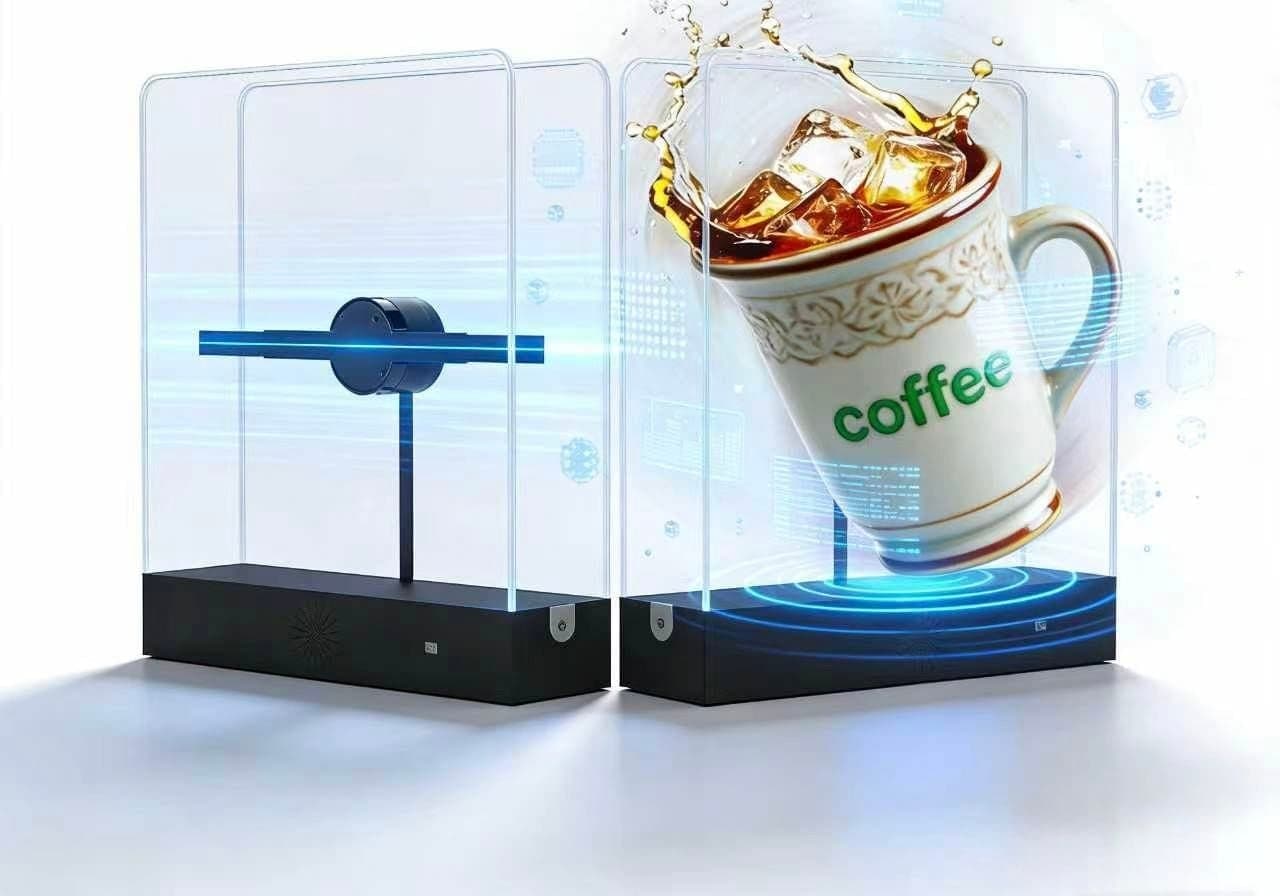 3D Hologram Advertising Fan Commercial Led Promotional Screen Future Digital Signage and Displays Programables for Shop