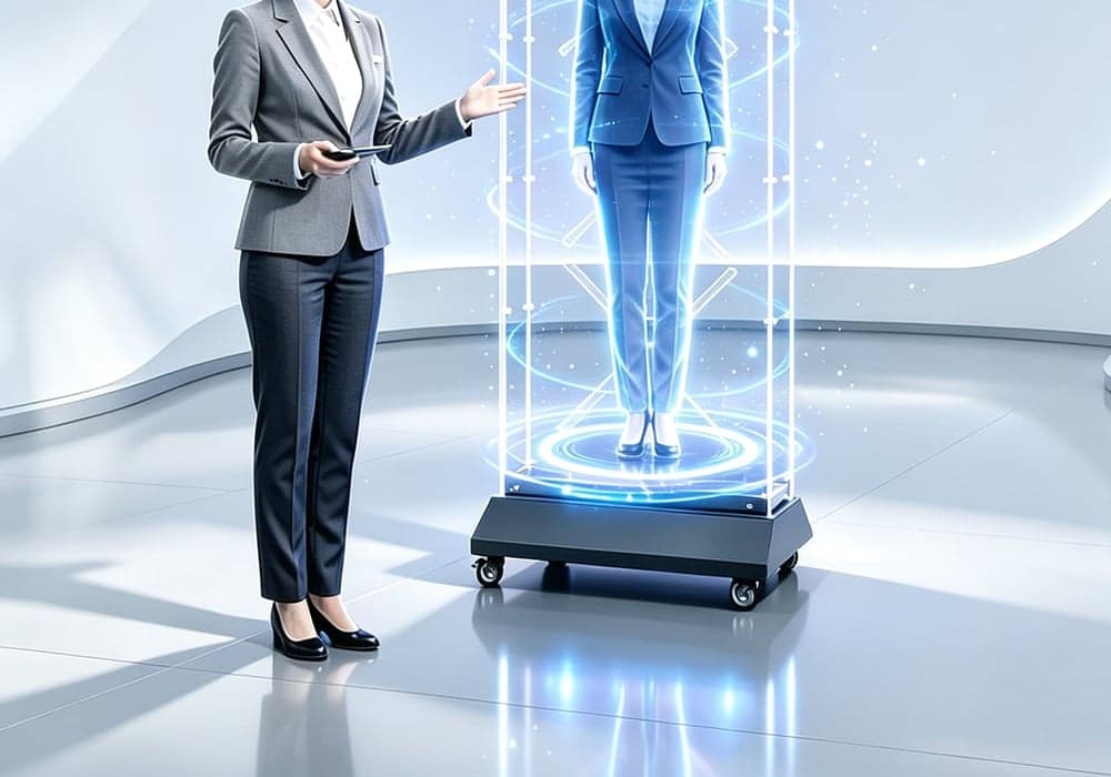 Commercial Holographic Display Fan 3D Hologram Projector 176 Viewing Angle 1280 LEDs 2600cd/m Brightness Wireless/Remote