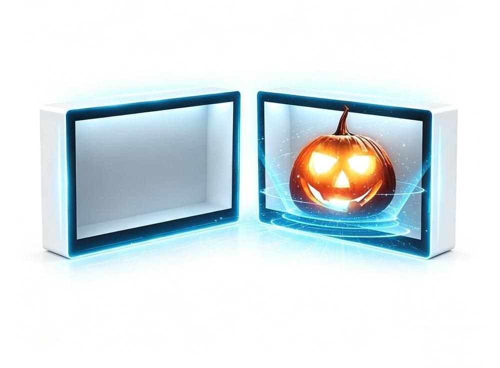 8-inch 3D Hologram LED Light Box Tabletop Display Advertising