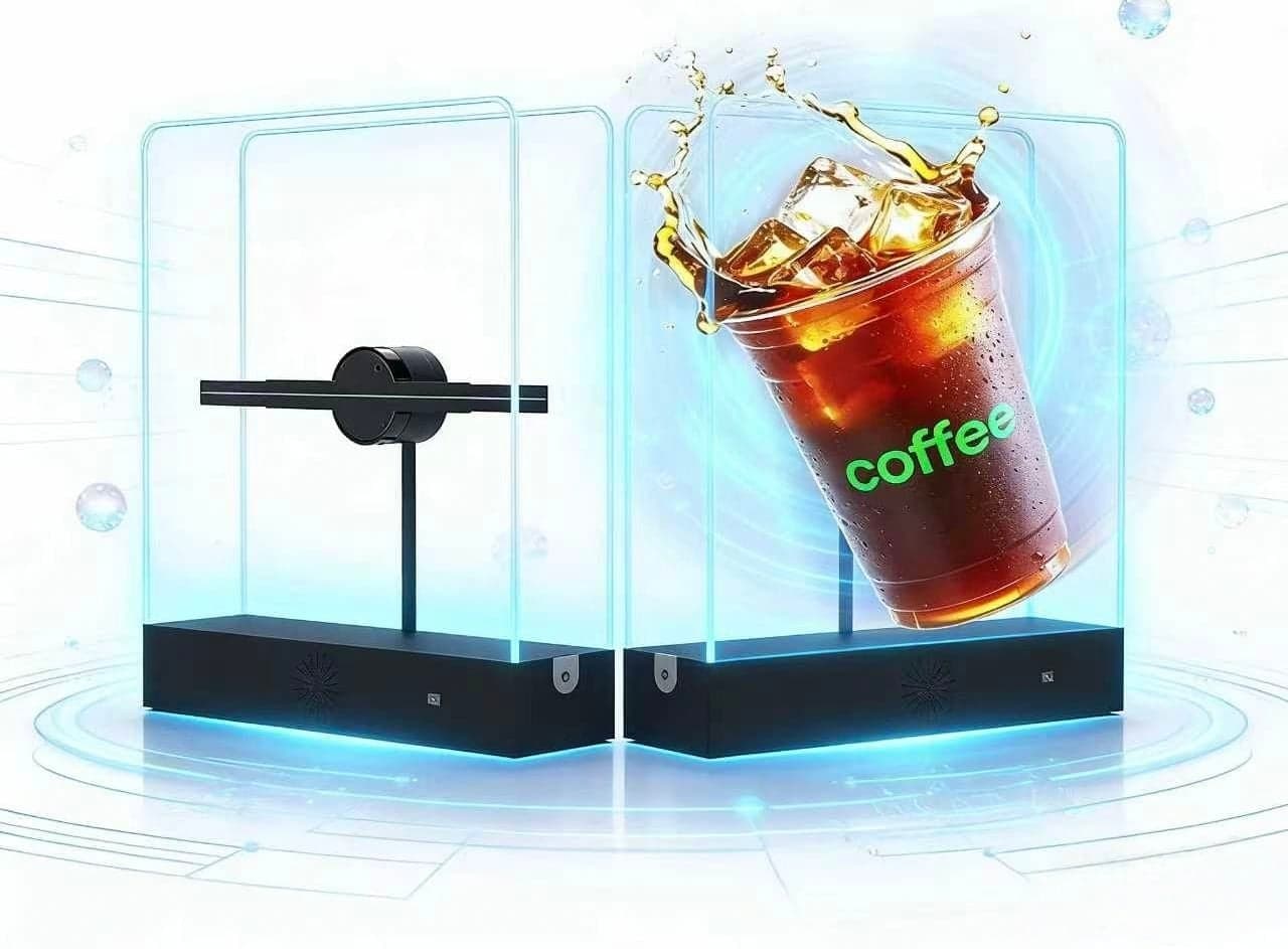 HD 30 cm Merchandise Stand with 384 LED Backdrops Portable 3D Hologram