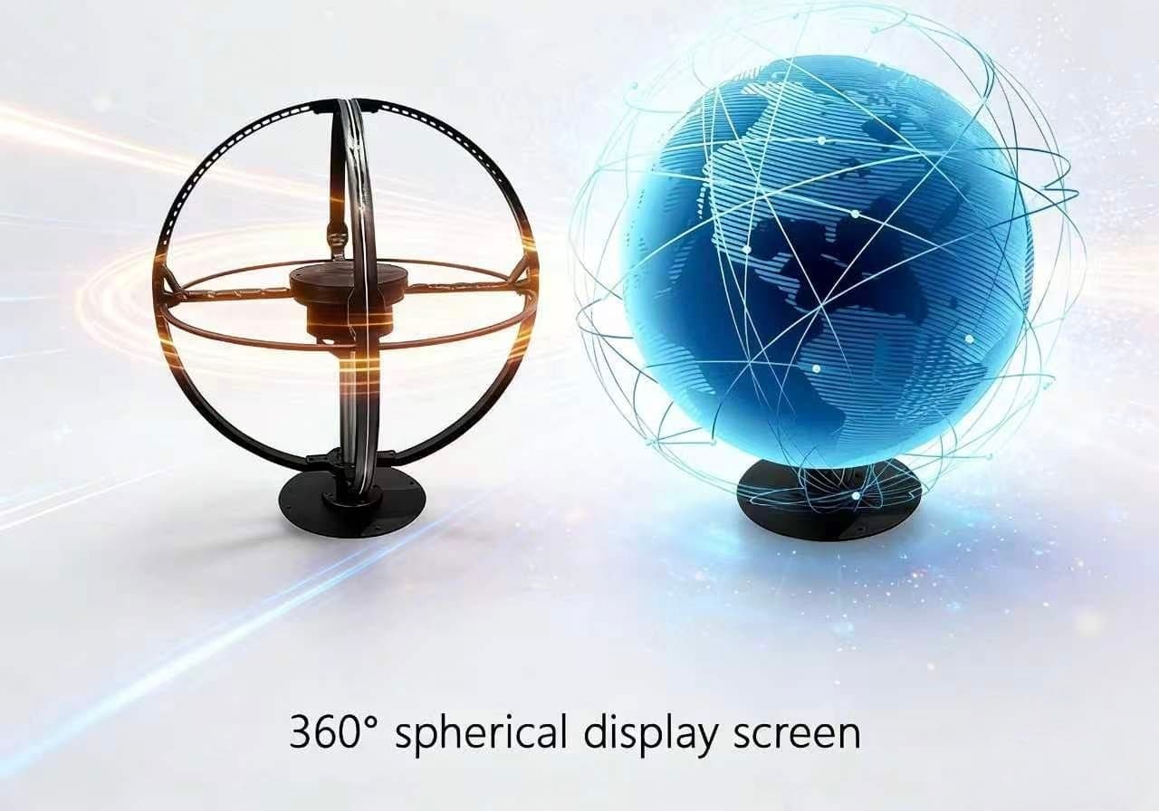 New Arrival 50cm Spherical Led Display Ball Screen Indoor Hanging Round Circle Curved Display Dome Screen