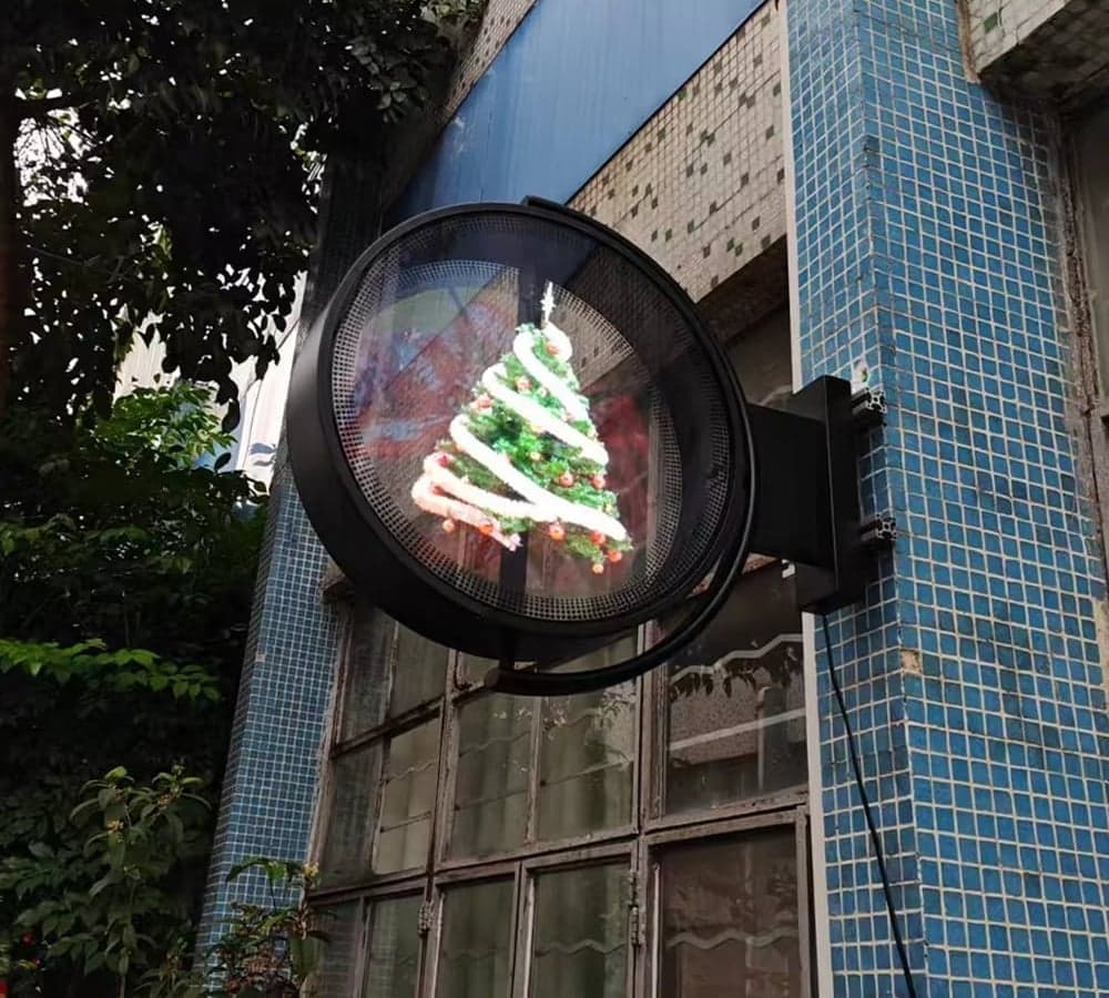 Portable 3D LED Hologram Fan Two Blades 50 cm Projector