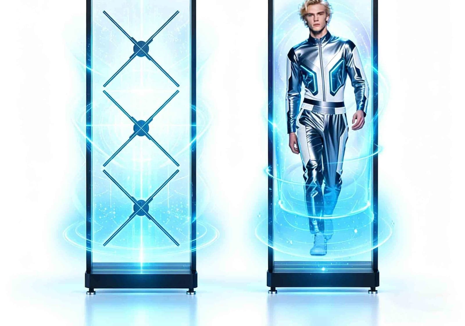 3D LED Fan Hologram Projector Ultra High Definition Holographic Transparent Display Screen Advertising Equipment (3)