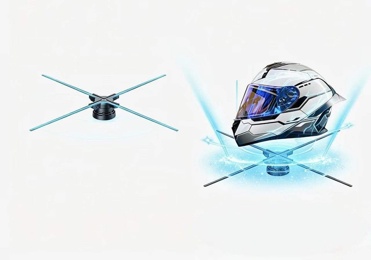 65cm 1280LED Aluminum Indoor Holographic 3D Hologram Fan with Bluetooth for Business Advertising Exhibition Hall Education
