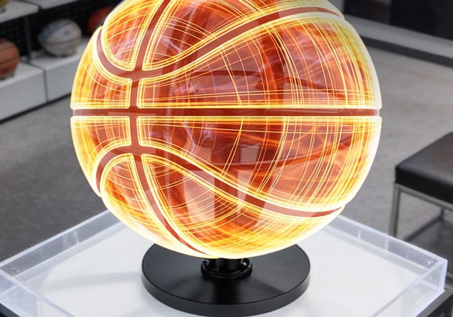 Enhance Customer Experience Holographic Fans 50cm Circular Floor Stand Indoor Use Education High Brightness 4 Fan