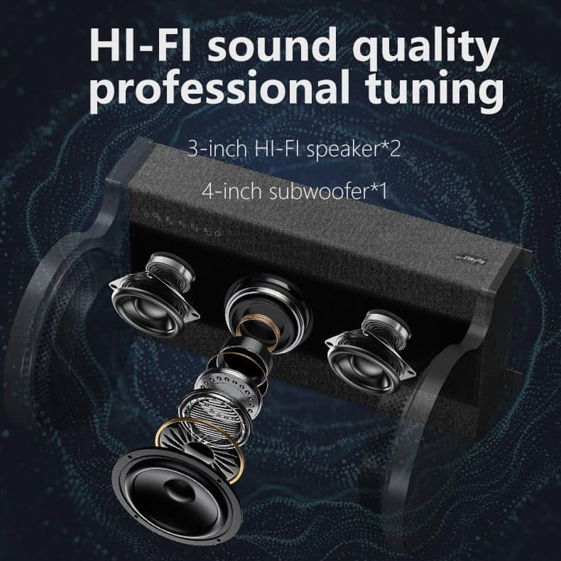 Indoor Holographic Audio Visual Speaker 35W HiFi Stereo Cylindrical