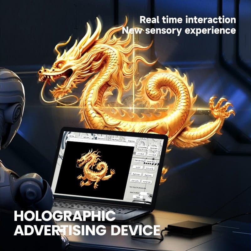 PC Controlled 4K Holographic Advertising 3D Fan LED Display Screen