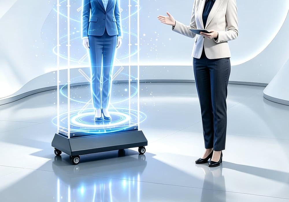 Holographic 3D Hologram Fan for Trade Shows Exhibitions Event Marketing-Indoor/Outdoor Use Education