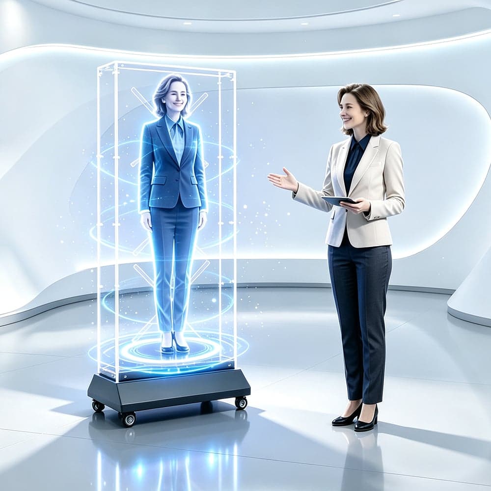 Holographic 3D Fan for Trade Shows Exhibitions Event