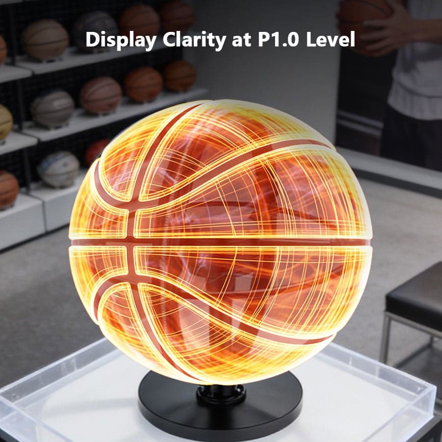 Elevate Your Brand Our 50cm 360 Hanging Holographic Fans 4 Fan Leaves 576 LEDs Education Indoor Advertising Solutions APP