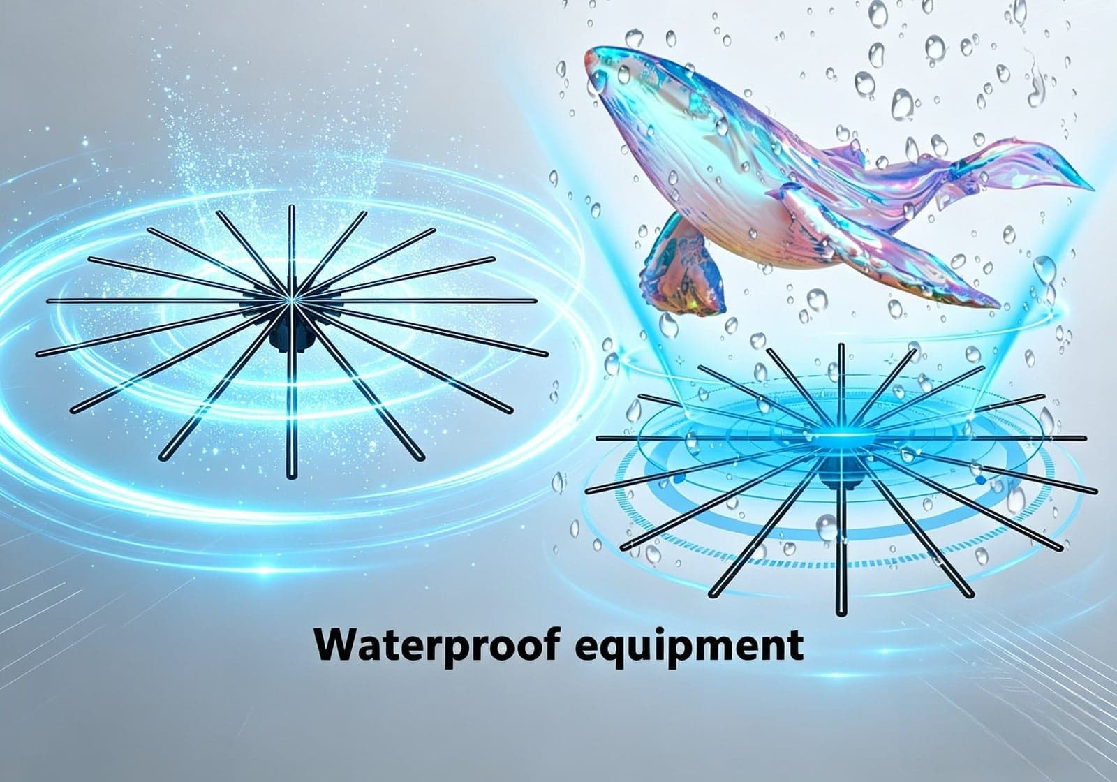 Stunning 3D Holographic Advertising Fan 12288 LED Light Beads Super High Brightness 176 Viewing Angle Outdoor/Indoor