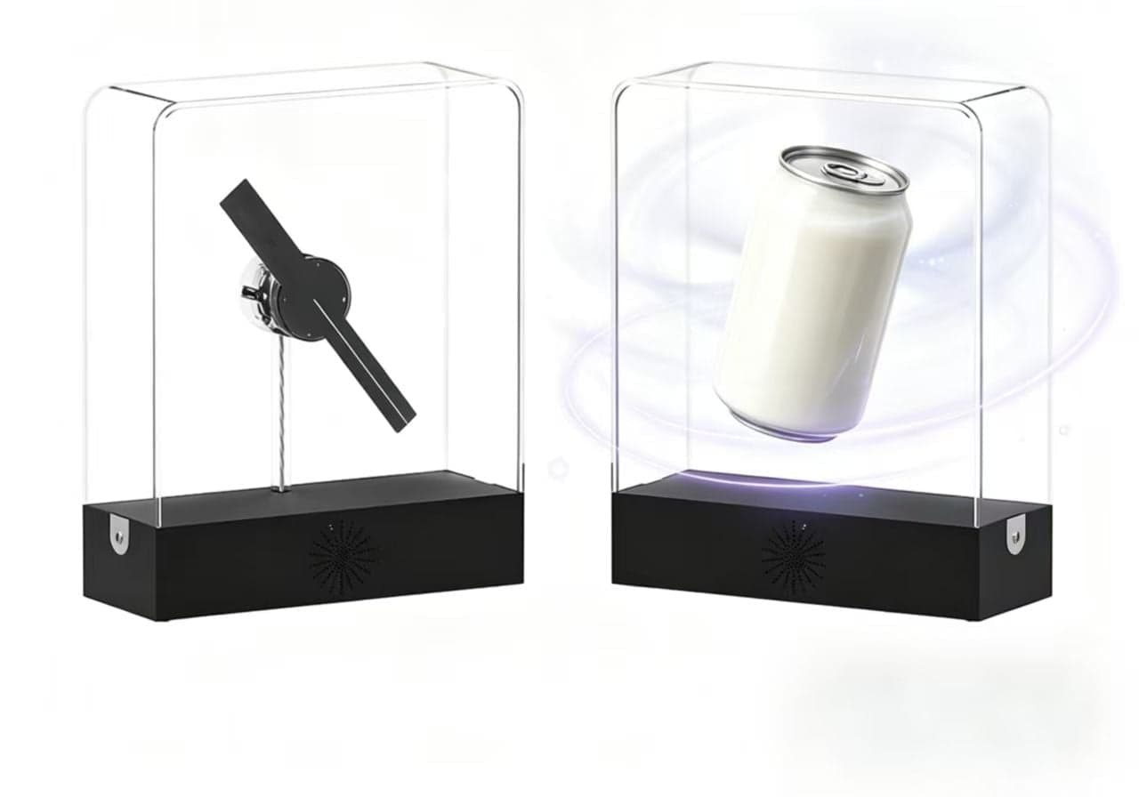 Light Strip Display Mini Logo Neon Resolution Portable Content Switching 3D Hologram Fan Advertising Billboard Equipment
