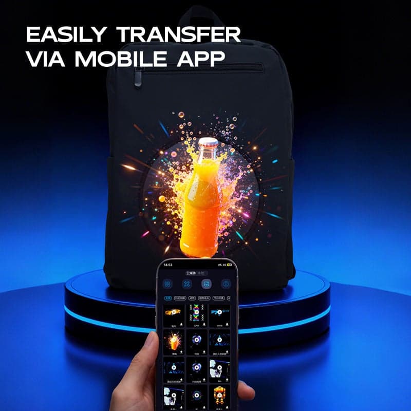 LED Backpack Display Screen with Holographic Visual System