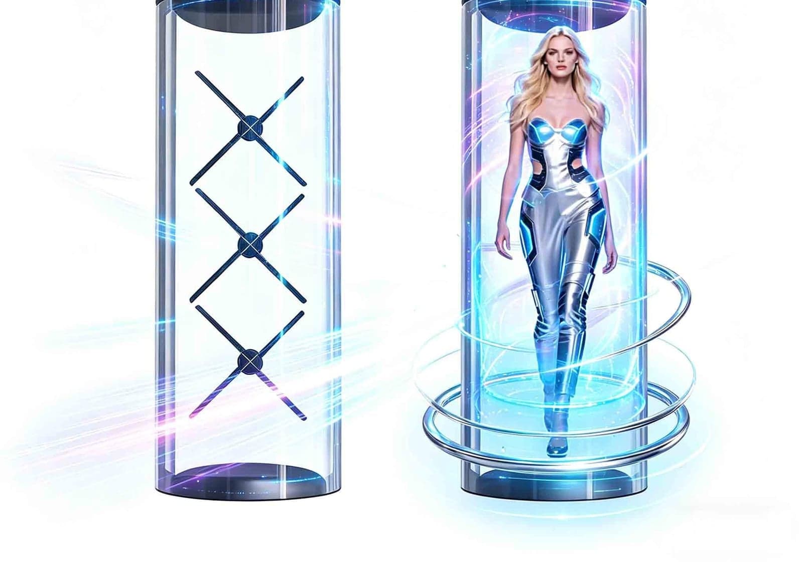 High Resolution 3D Hologram Fan for Outdoor Indoor Advertising Displays Educational Holographic Projector for Business Promotion
