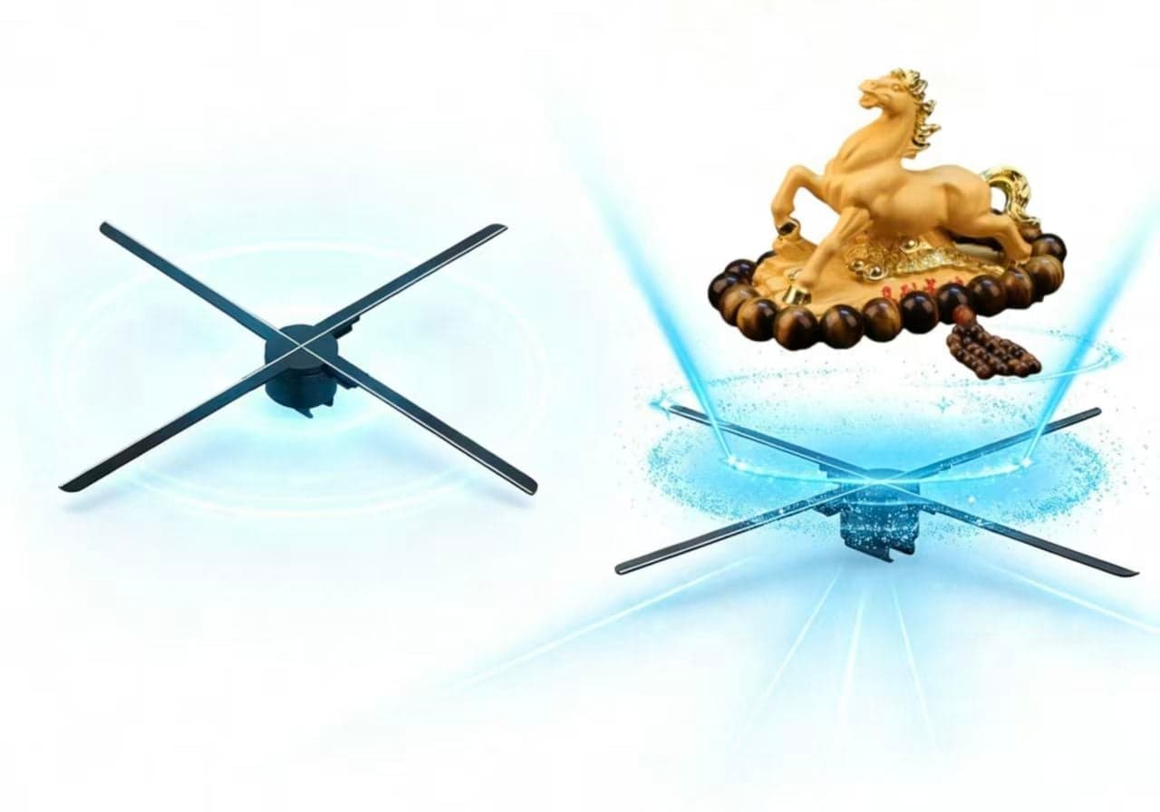 80 cm 1280 LED Magic Advertising Holographic Projector Display