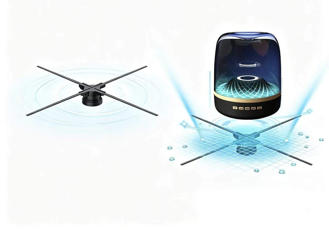 52cm 1024LED Naked 3D Hologram Poster Exhibition Stand Digital Signages LED Display Screen Aluminum Education